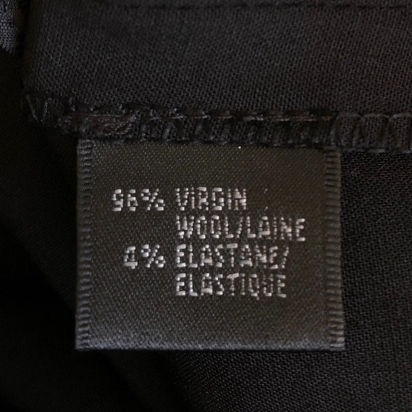 Lafayette 148 New York Black Pleated Straight Leg Side Zip Pants Size 10 NWT - Picture 8 of 12